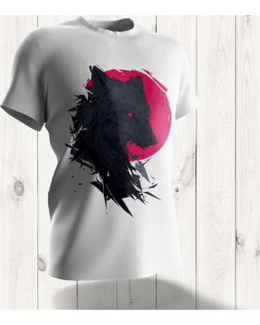 T-shirt Premium "Loup Sombre" - Édition Limitée avec Design Intense et Mystique