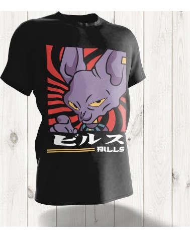 T-shirt "Beerus Pop Art" – Le Dieu de la Destruction de Dragon Ball Super