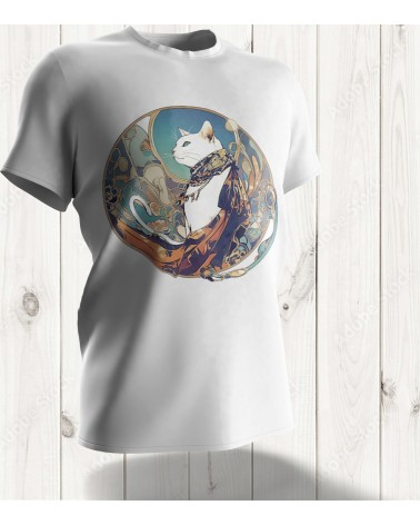 T-shirt Chat Royale Art Nouveau