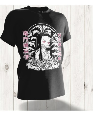 T-shirt "Nezuko Blossom" – La Douceur Enchanteresse de Demon Slayer