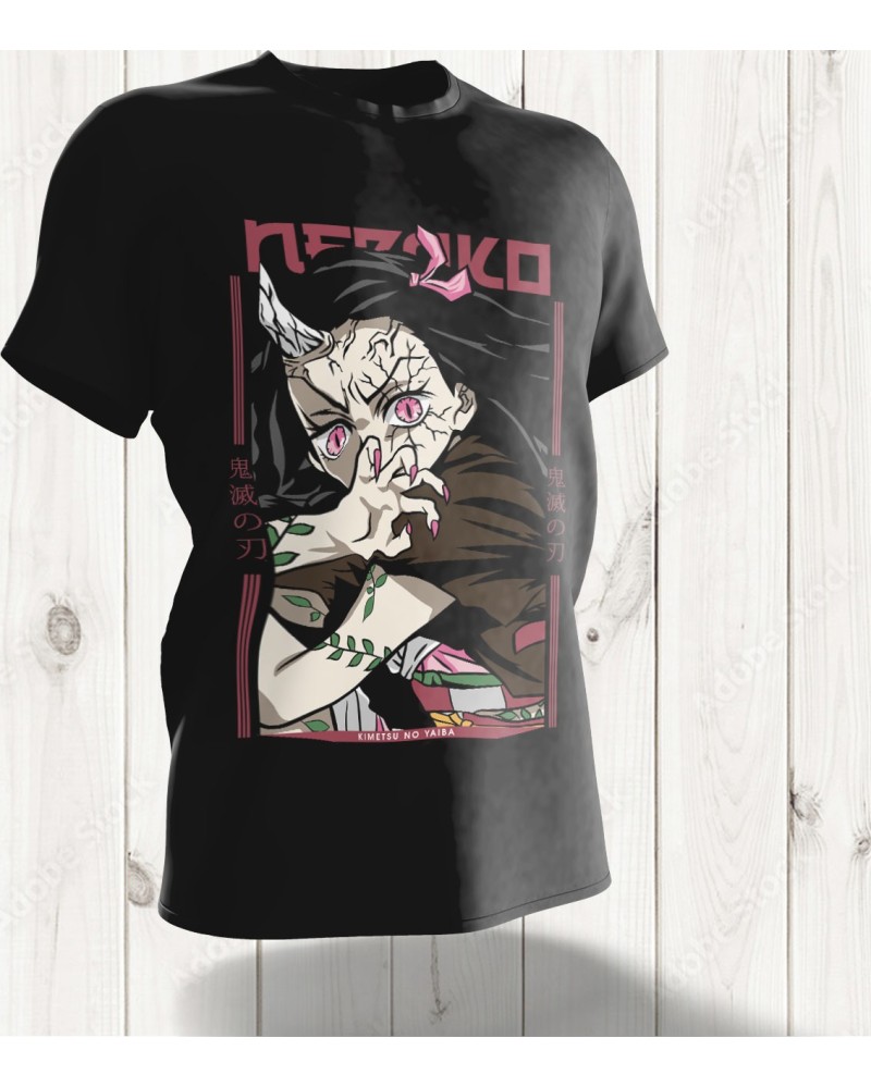 T-shirt Exclusif Demon Slayer - Nezuko Kamado en Forme Démonique