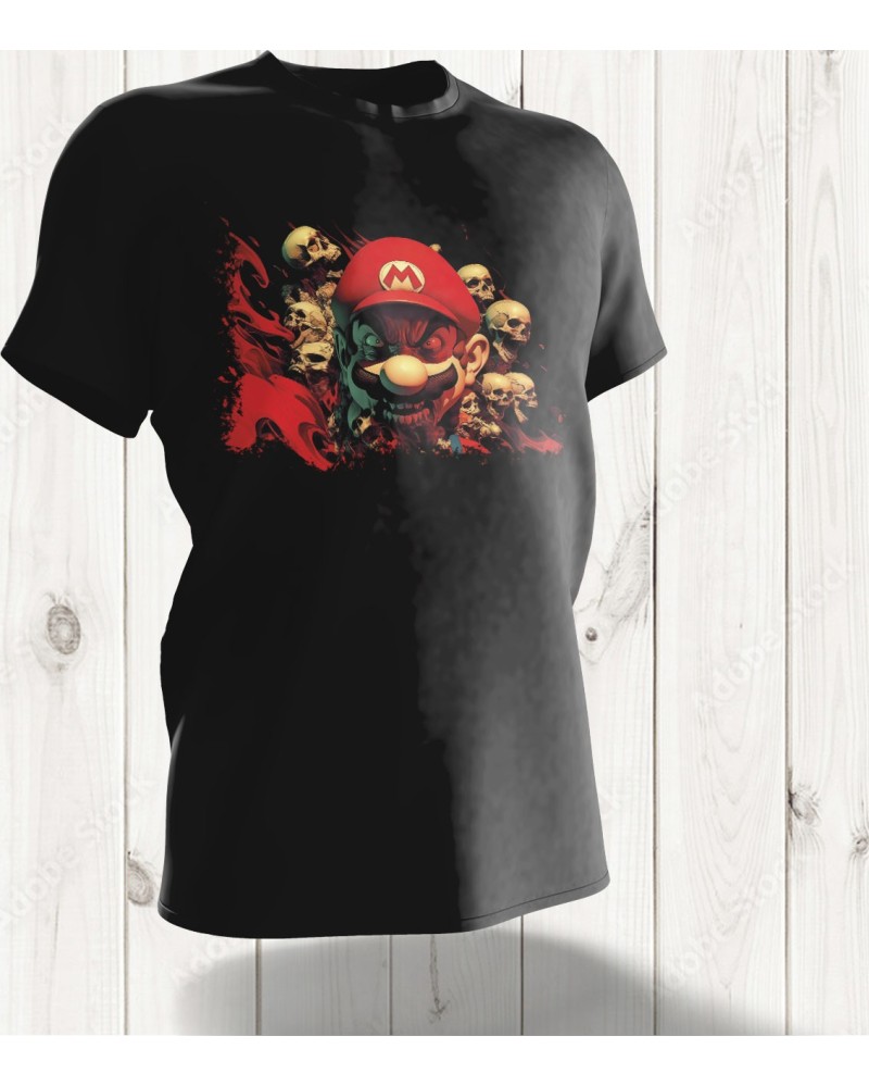 T-shirt Mario Obscur - Design Énigmatique et Sombre