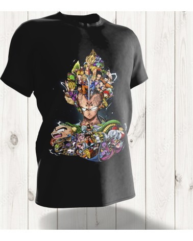 T-shirt "Majin Vegeta Épopée" – L'Essence du Guerrier