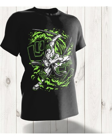 T-shirt Zoro - Design Énergique Inspiré de One Piece