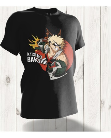 T-shirt Katsuki Bakugo - Design Explosif Inspiré de My Hero Academia