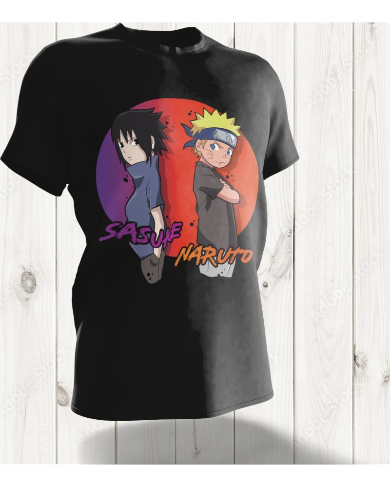 T-shirt Naruto et Sasuke - Design Épique Inspiré de Naruto