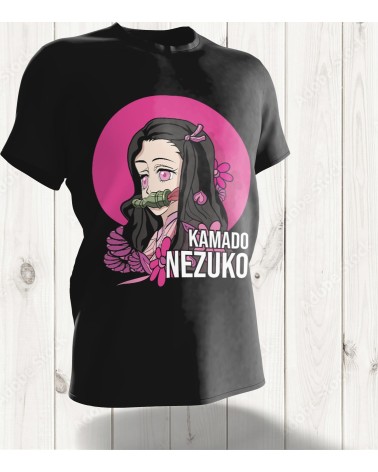 T-shirt Nezuko Kamado - Design Épuré Inspiré de Demon Slayer