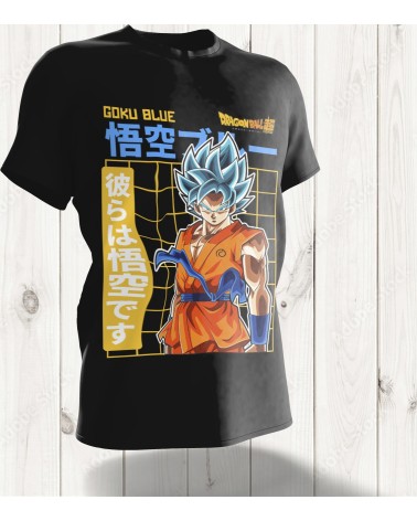 T-shirt Goku Blue - Dragon Ball Super