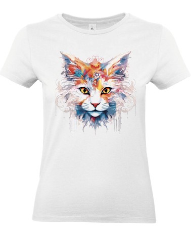 T-shirt "Turkish Van" – Design Félin Élégant et Coloré