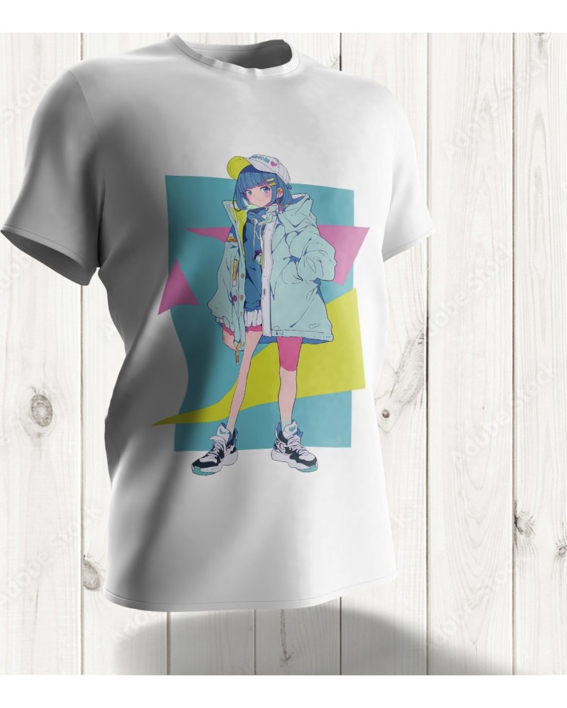 T-shirt exclusif Kawaii Streetwear – Style Urbain Inspiré par la Culture K-Pop