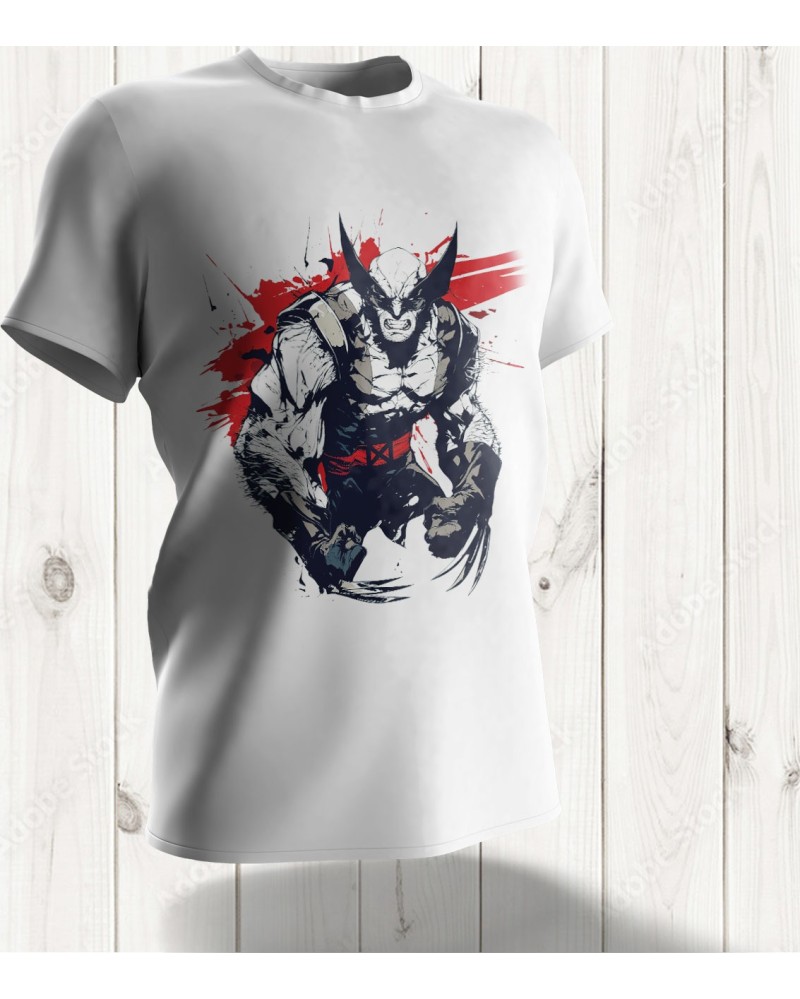 T-shirt Fanart Wolverine – Édition Spéciale du Super-Héros Indomptable