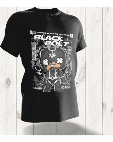 T-shirt Pop Art Black Bolt – Le Roi des Inhumains en Édition Limitée