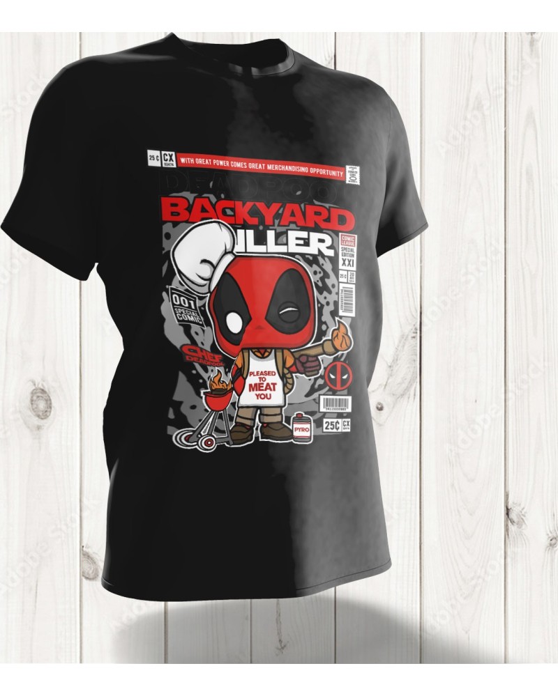 T-shirt Pop Art Deadpool – Backyard Griller en Édition Limitée