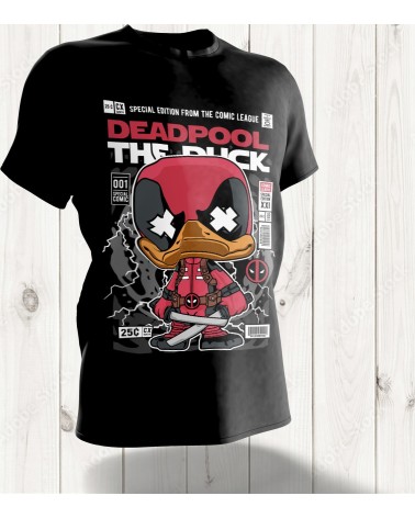 T-shirt Pop Art Deadpool the Duck – L'Anti-héros à Plumes en Édition Spéciale