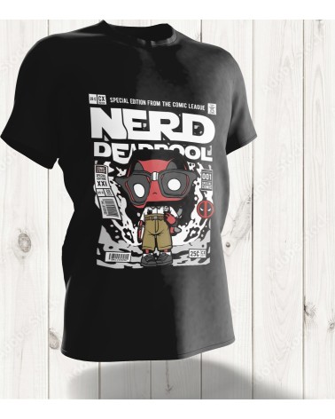 T-shirt Pop Art Nerd Deadpool – Le Mercenaire Geek en Édition Spéciale