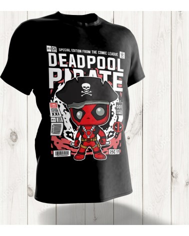 T-shirt Pop Art Deadpool Pirate – L'Anti-héros des Sept Mers en Édition Spéciale