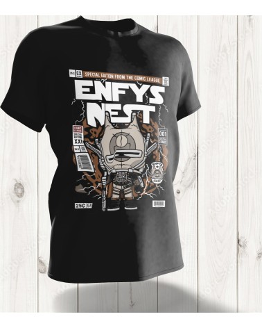 T-shirt Pop Art Enfys Nest – La Rebelle Masquée en Édition Spéciale