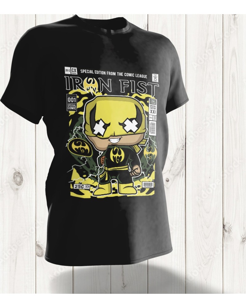 T-shirt Pop Art Iron Fist – Le Poing d’Acier