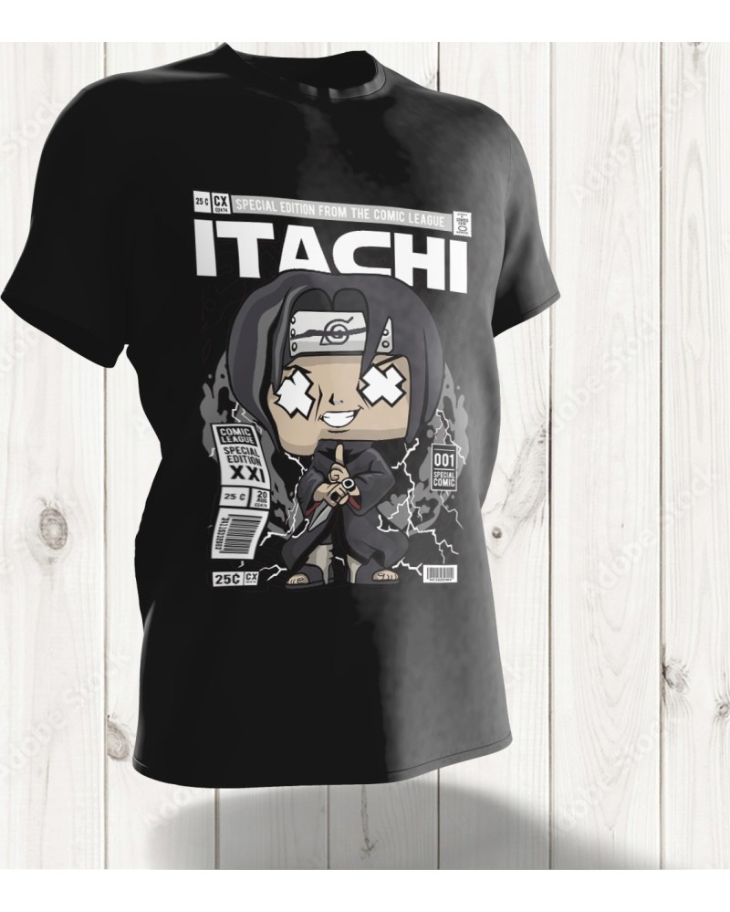 T-shirt Itachi Uchiha Pop Art – Le Vengeur Silencieux