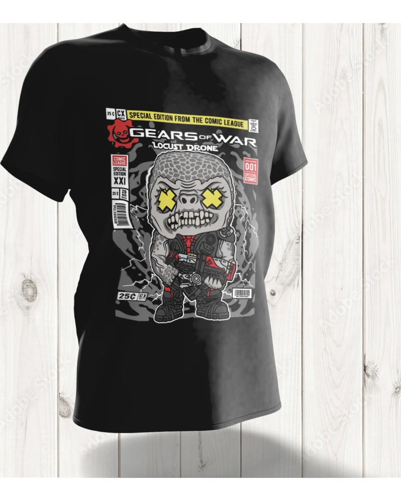 T-shirt Gears of War – Locust Drone