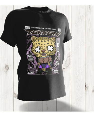 T-shirt Tekken King Édition Limitée – La Puissance Féline en Version Pop Culture