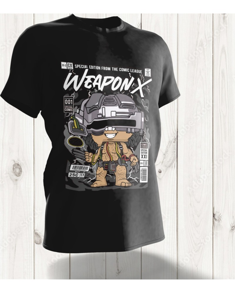 T-shirt Weapon X Édition Limitée – Le Projet Secret en Version Pop Culture