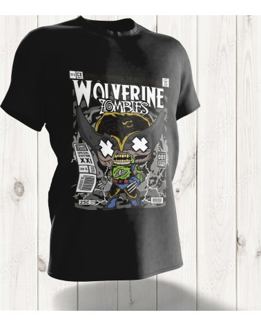 T-shirt Zombie Wolverine Édition Limitée – Le Mutant Indestructible Ressuscité en Version Pop Culture