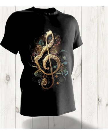 T-shirt Clef de Sol Édition Limitée – La Musique en Harmonie Visuelle