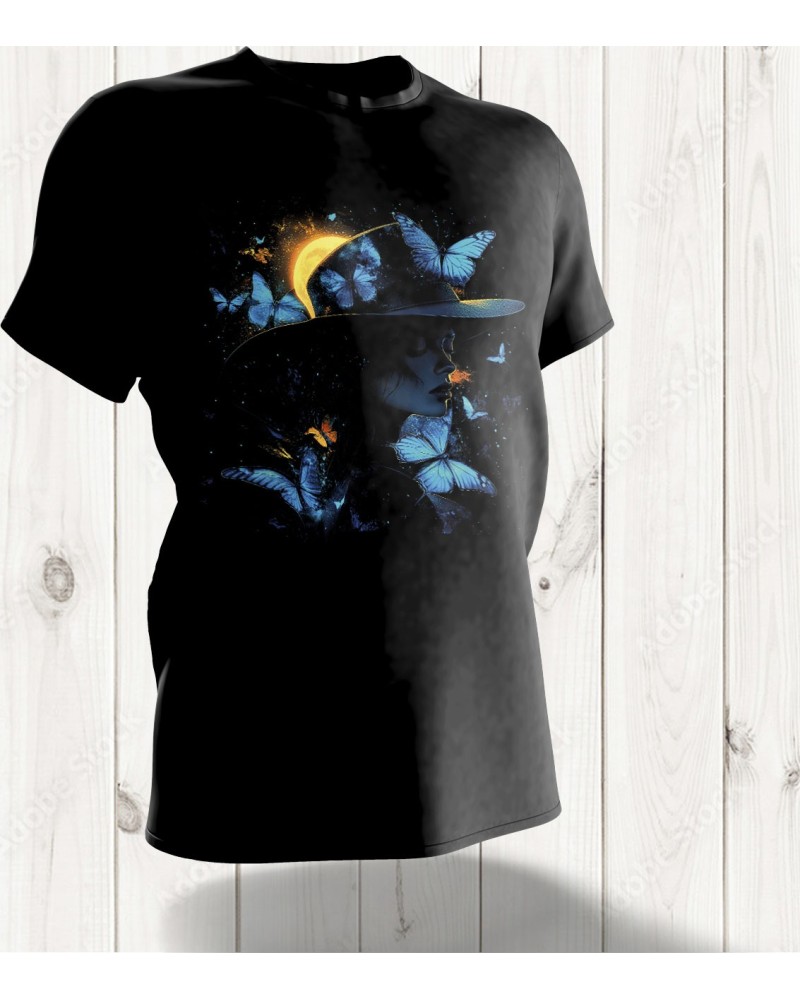 T-shirt Femme "Lueur Nocturne" – Mystère et Beauté Sous la Lune