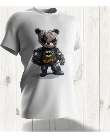 Tee-shirt "Teddy Bat" : L'Ours Super-Héros pour un Style Audacieux