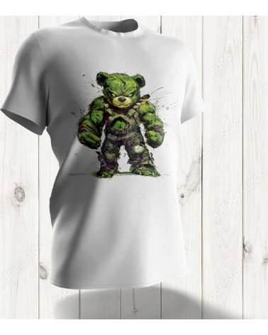 Tee-shirt "Teddy Smash" : L'Ours Puissant pour un Style Imposant