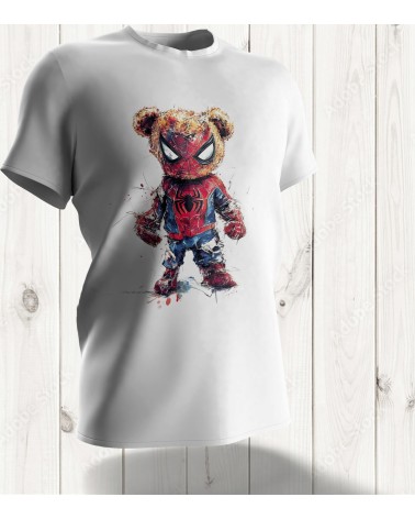 Tee-shirt "Teddy Web" : L'Ours Acrobate pour un Style Spectaculaire