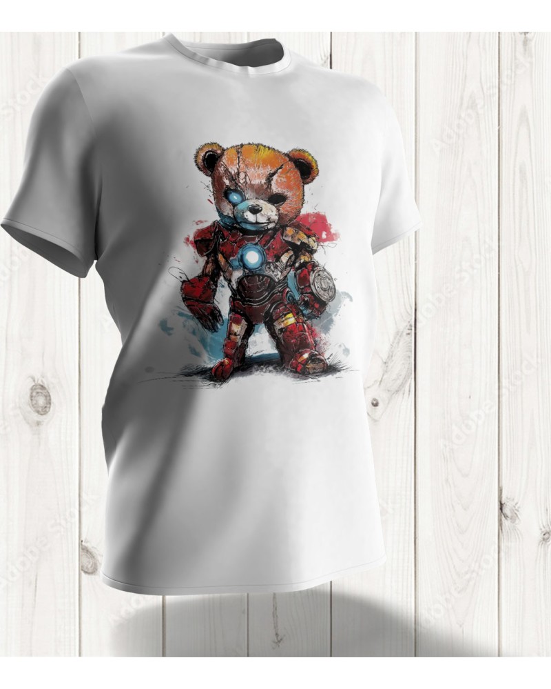 ee-shirt "Teddy Armor" : L'Ours Blindé pour un Style Technologique