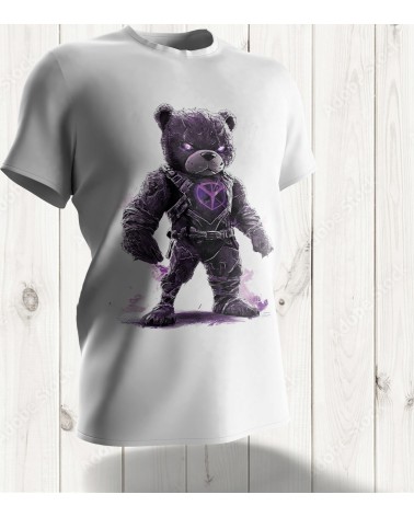 Tee-shirt "Teddy Panther" : L'Ours Féroce pour un Style Royal et Puissant