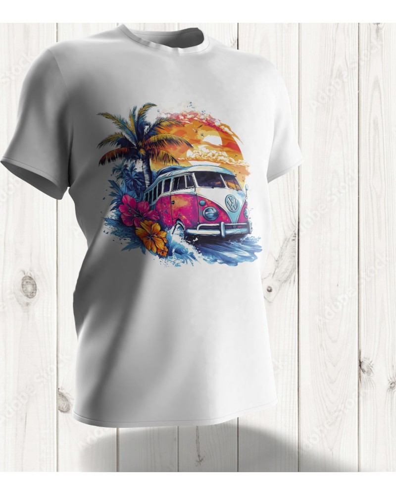 T-shirt "Sunset Van" : L'Aventure au Crépuscule pour un Style Évasion