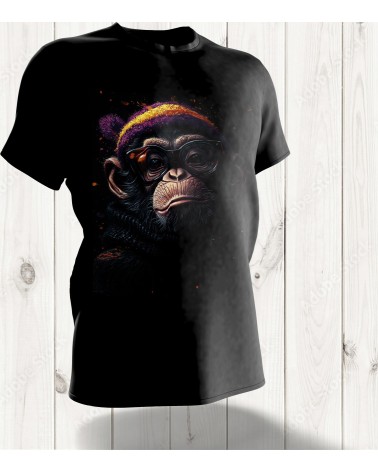 Tee-shirt "Chimp Style" : L'Élégance Décontractée pour un Look Unique et Amusant