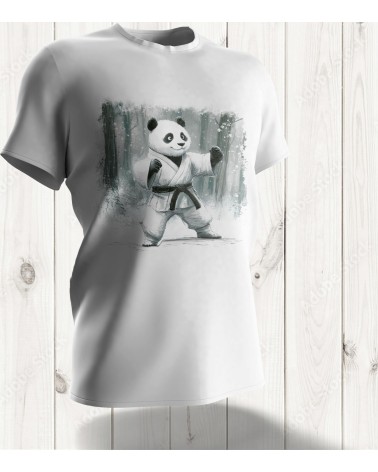 Tee-shirt "Panda Karateka" : La Force Tranquille pour un Style Zen et Puissant