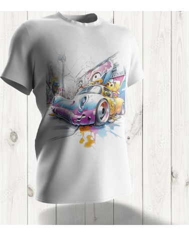 Tee-shirt "Graffiti Racer" : L'Art Urbain et la Vitesse Fusionnés pour un Style Unique