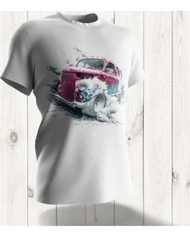 Tee-shirt "Retro Hot Rods" : Un Voyage Vintage en Puissance et Style