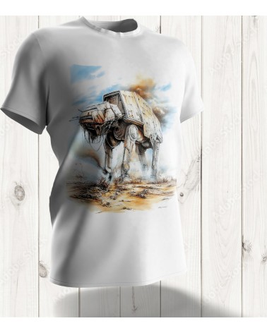 Tee-shirt "Le Marcheur de l'Empire" : AT-AT en pleine action