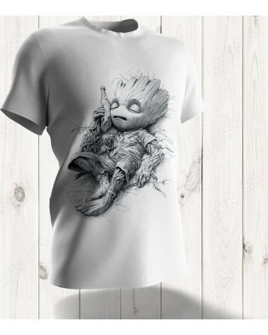 Tee-shirt "Groot Chill" : Détente cosmique