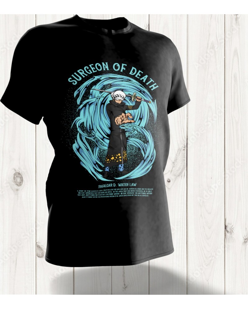 Tee-shirt "Trafalgar D. Water Law - Surgeon of Death"