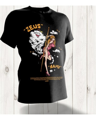 Tee-shirt "Zeus & Nami - Navigatrice des Pirates au Chapeau de Paille"