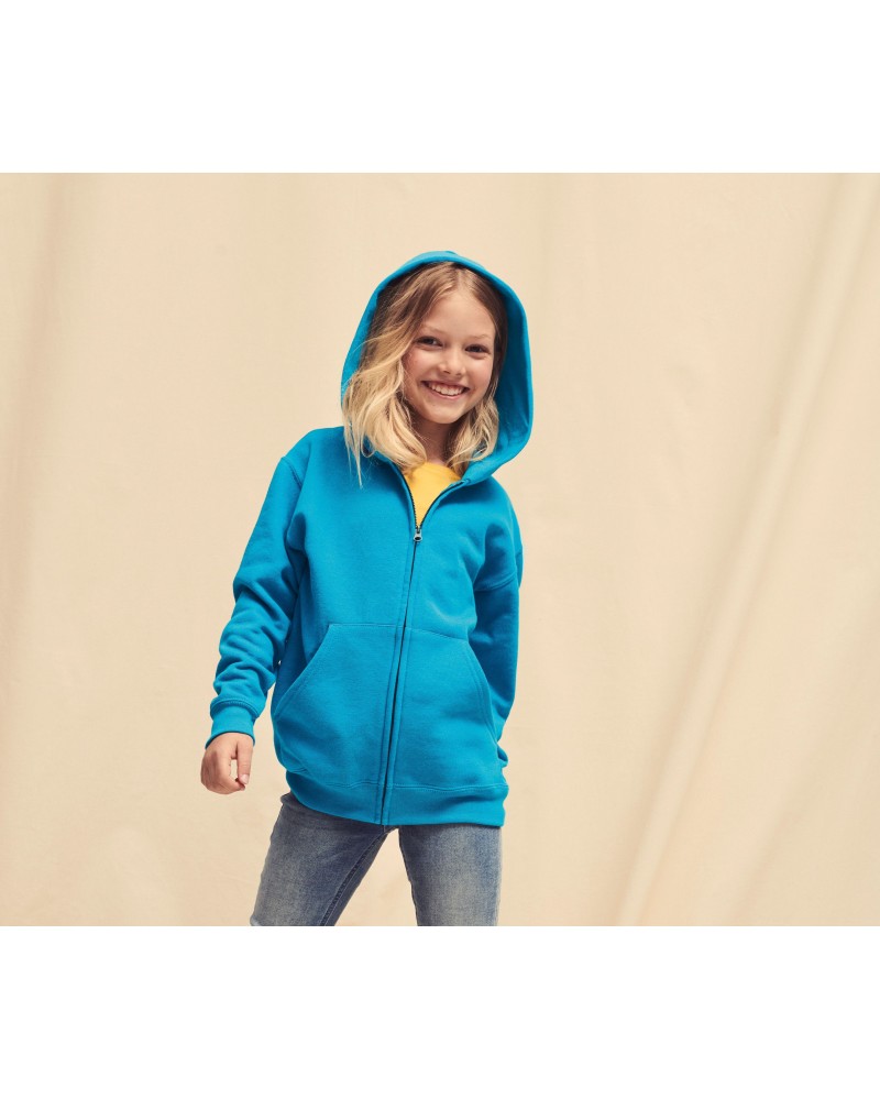 Sweat capuche grand zip enfant ASATC Saintes