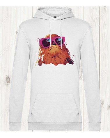 Sweat-shirt blanc "Chewie Cool" : L’attitude Wookie avec style