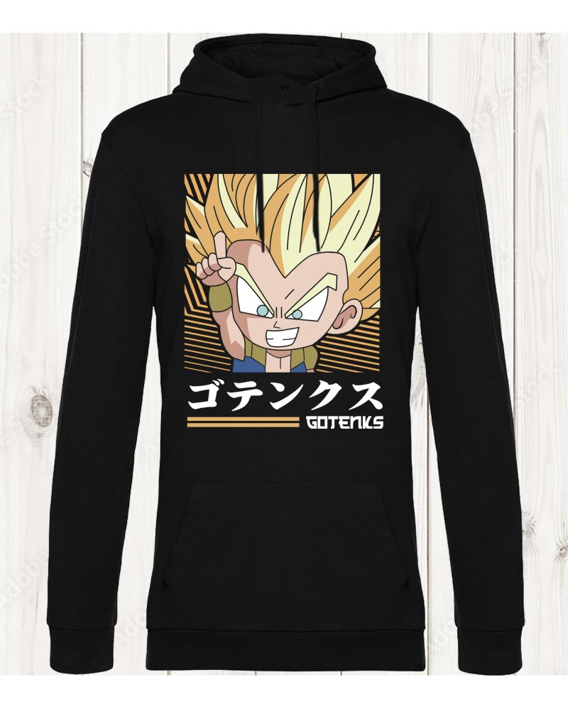 Sweat-shirt noir "Gotenks" : Le guerrier fusionné