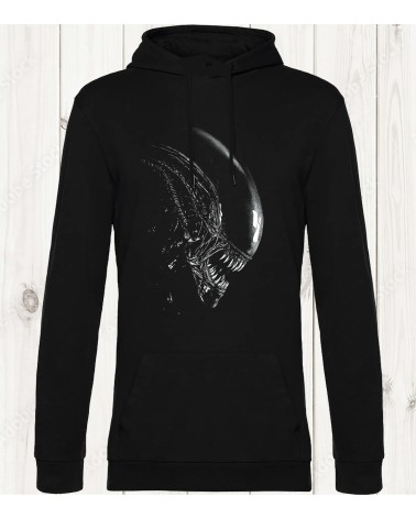 Sweat-shirt noir "Alien" : Mystère et obscurité