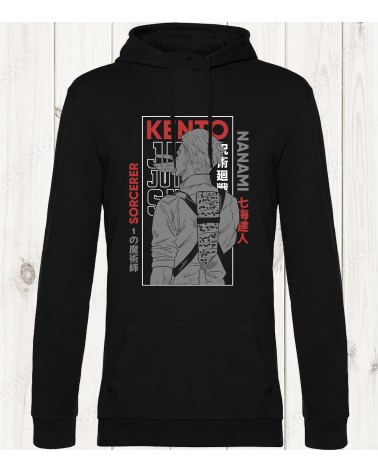 Sweat-shirt noir "Kento Nanami - Sorcier de Jujutsu"