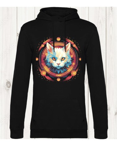 Sweat-shirt "Chat Galactique" - Style mystique et moderne