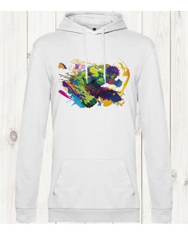 Sweat-shirt "Hulk Splash Art" - Puissance et énergie explosive